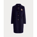 Crest-Patch Wool-Blend Coat