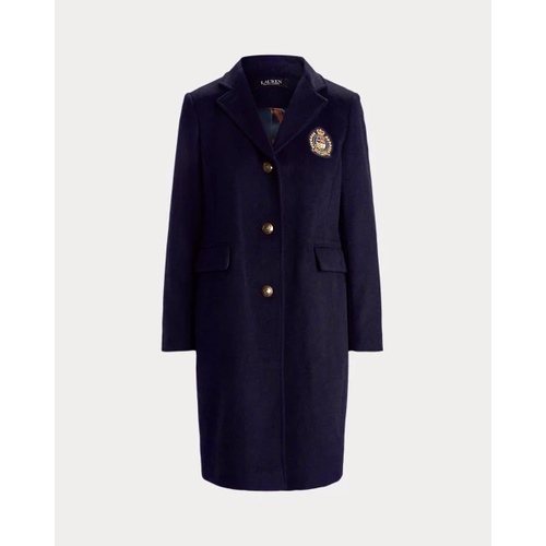 폴로 랄프로렌 Crest-Patch Wool-Blend Coat