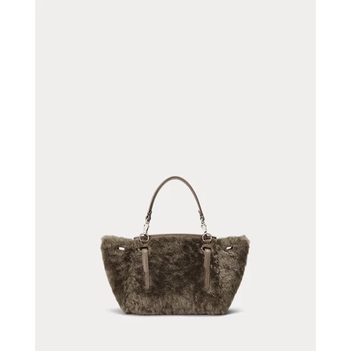 폴로 랄프로렌 Soft Ricky 18 Shearling & Calfskin Bag