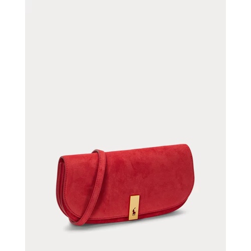 폴로 랄프로렌 Polo ID Suede Medium Clutch Bag