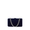 Pave-Logo Velvet Small Franki Clutch