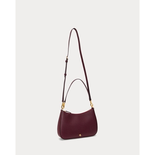 폴로 랄프로렌 Crosshatch Leather Medium Danni Bag