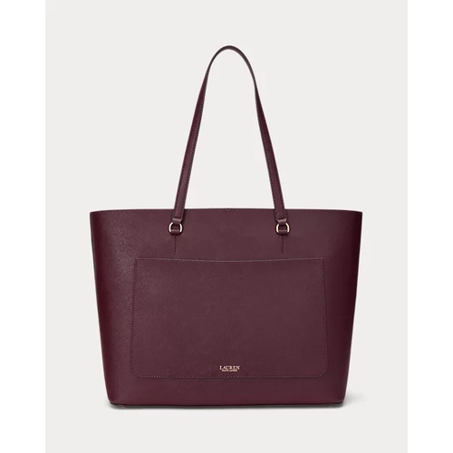 폴로 랄프로렌 Crosshatch Leather Large Karly Tote