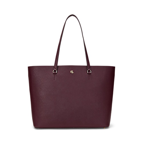 폴로 랄프로렌 Crosshatch Leather Large Karly Tote