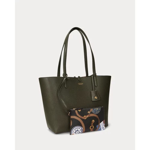 폴로 랄프로렌 Faux-Leather Large Reversible Tote Bag