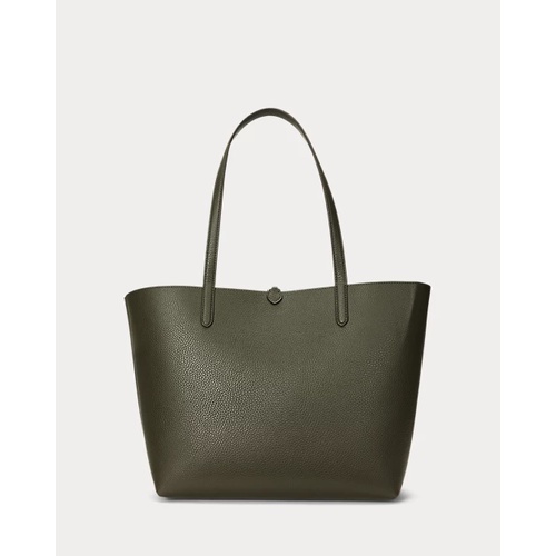 폴로 랄프로렌 Faux-Leather Large Reversible Tote Bag