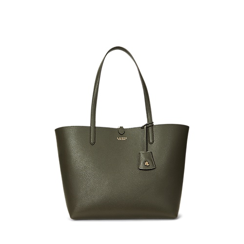 폴로 랄프로렌 Faux-Leather Large Reversible Tote Bag