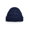 Cable-Knit Wool-Blend Beanie