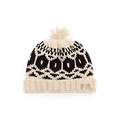 Wool Snowflake Pom-Pom Beanie