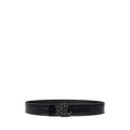 Logo Reversible Croc-Embossed Wide Belt