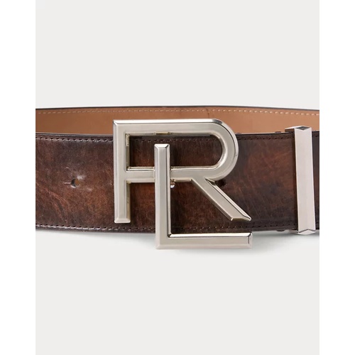 폴로 랄프로렌 RL Distressed Calfskin Wide Belt