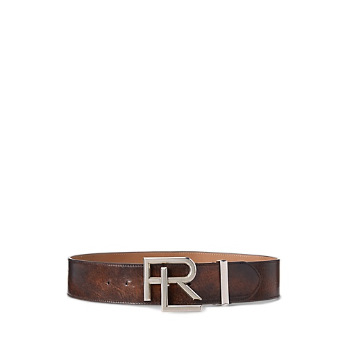 폴로 랄프로렌 RL Distressed Calfskin Wide Belt