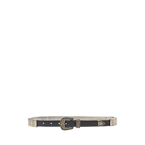 폴로 랄프로렌 Western Box Calfskin Skinny Belt