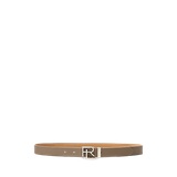 RL Pebbled Calfskin Skinny Belt