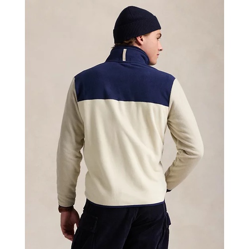 폴로 랄프로렌 Color-Blocked Brushed Fleece Pullover