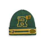 Logo-Patch Wool-Cotton Beanie