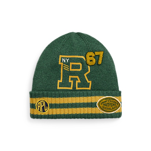 폴로 랄프로렌 Logo-Patch Wool-Cotton Beanie