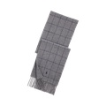 Reversible Windowpane Wool-Blend Scarf