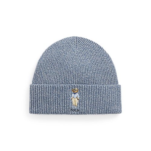 폴로 랄프로렌 Polo Bear Marled Cotton-Blend Beanie