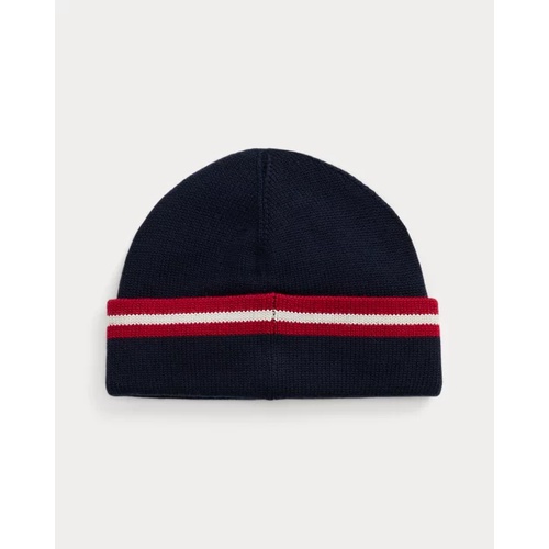 폴로 랄프로렌 Crest-Patch Wool-Blend Beanie