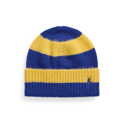 폴로 랄프로렌 Brushed Wool Striped Beanie