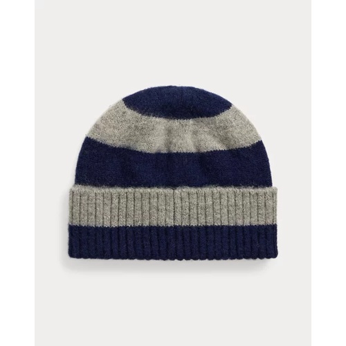 폴로 랄프로렌 Brushed Wool Striped Beanie