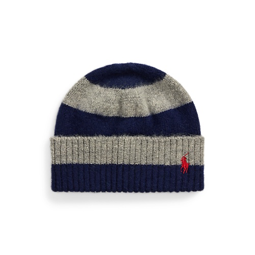 폴로 랄프로렌 Brushed Wool Striped Beanie