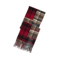 Patchwork Plaid Wool-Cashmere Scarf