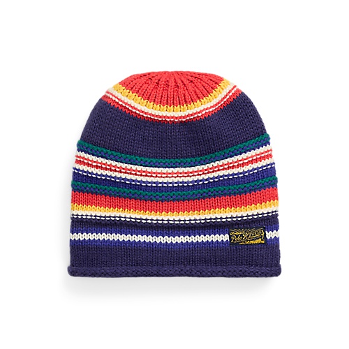 폴로 랄프로렌 Striped Rolled-Cuff Beanie