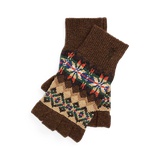 Fair Isle Wool-Blend Fingerless Gloves