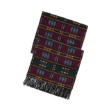 Patterned Wool-Blend Jacquard Scarf