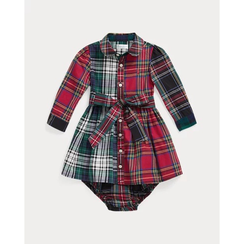 폴로 랄프로렌 Plaid Cotton Fun Shirtdress & Bloomer