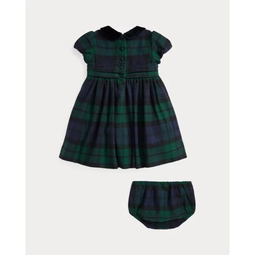 폴로 랄프로렌 Plaid Smocked Dress & Bloomer