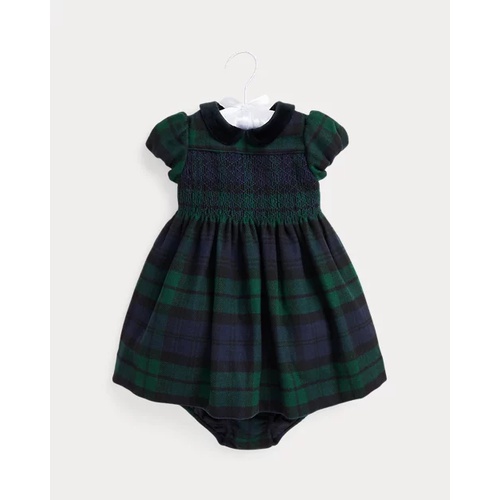 폴로 랄프로렌 Plaid Smocked Dress & Bloomer