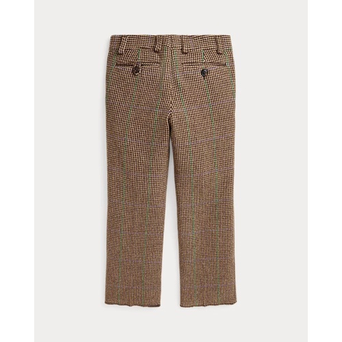 폴로 랄프로렌 Overcheck Tick-Weave Wool-Blend Trouser