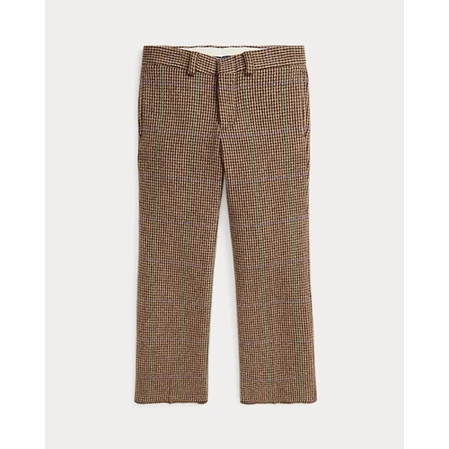 폴로 랄프로렌 Overcheck Tick-Weave Wool-Blend Trouser