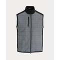 Glen Plaid Hybrid Full-Zip Vest