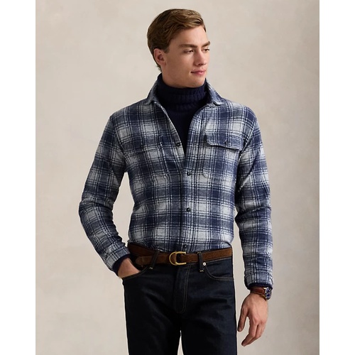 폴로 랄프로렌 Classic Fit Plaid Knit Flannel Workshirt