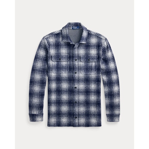 폴로 랄프로렌 Classic Fit Plaid Knit Flannel Workshirt