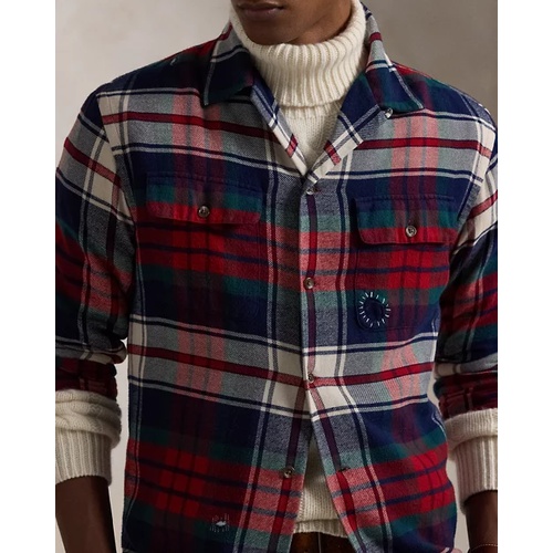 폴로 랄프로렌 Classic Fit Plaid Flannel Camp Shirt