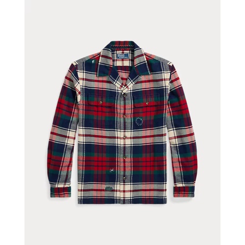 폴로 랄프로렌 Classic Fit Plaid Flannel Camp Shirt