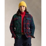 Plaid Patchwork Fleece Shirt Jacket