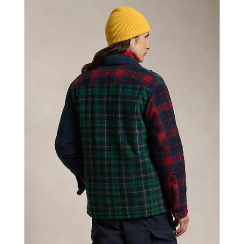 폴로 랄프로렌 Plaid Patchwork Fleece Shirt Jacket