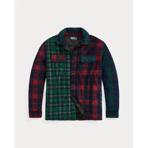 폴로 랄프로렌 Plaid Patchwork Fleece Shirt Jacket