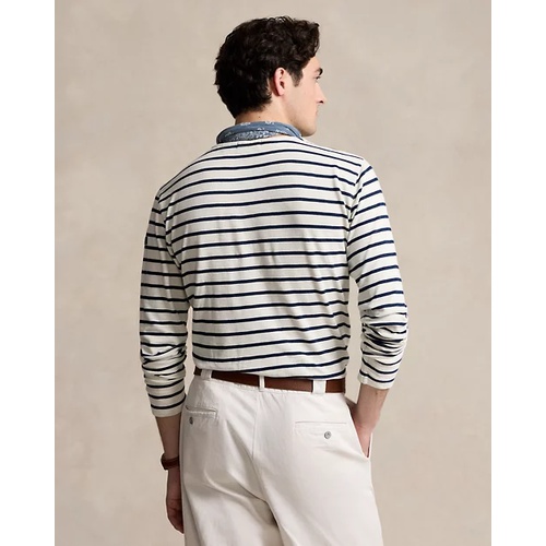 폴로 랄프로렌 Classic Fit Striped Slub Jersey Shirt