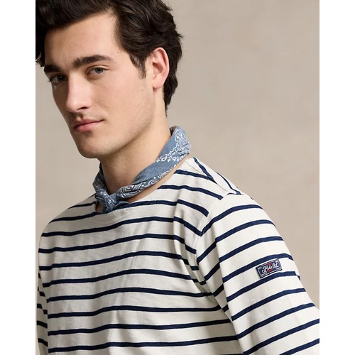 폴로 랄프로렌 Classic Fit Striped Slub Jersey Shirt