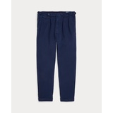 Slim Tapered Fit Pleated Twill Pant