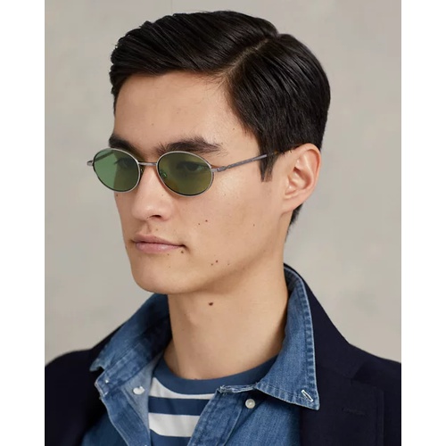 폴로 랄프로렌 Retro Oval Metal Sunglasses