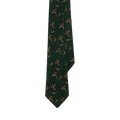 Vintage-Inspired Duck-Print Challis Tie