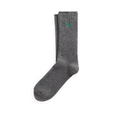 Signature Pony Cotton-Blend Crew Socks